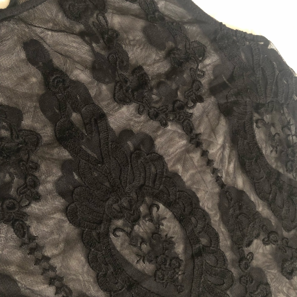 See through lace top